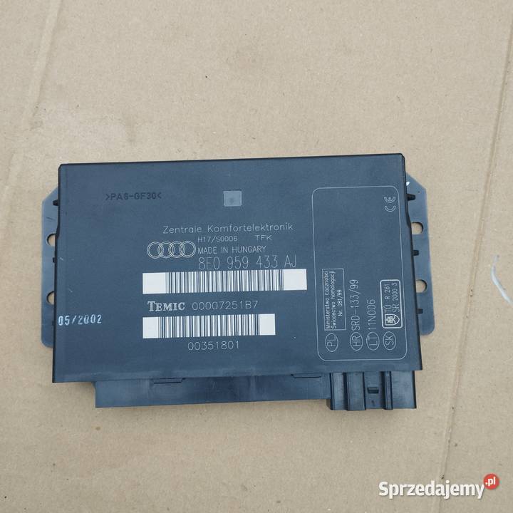Moduł komfortu audi a4b6 8e0959433aj benzyna Serpelice sprzedam