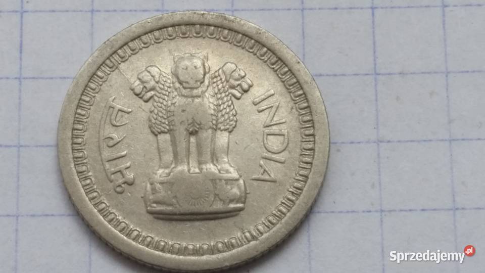 25 PAISE 1957 Indie rzadka nakład 5mln błąd Suszec