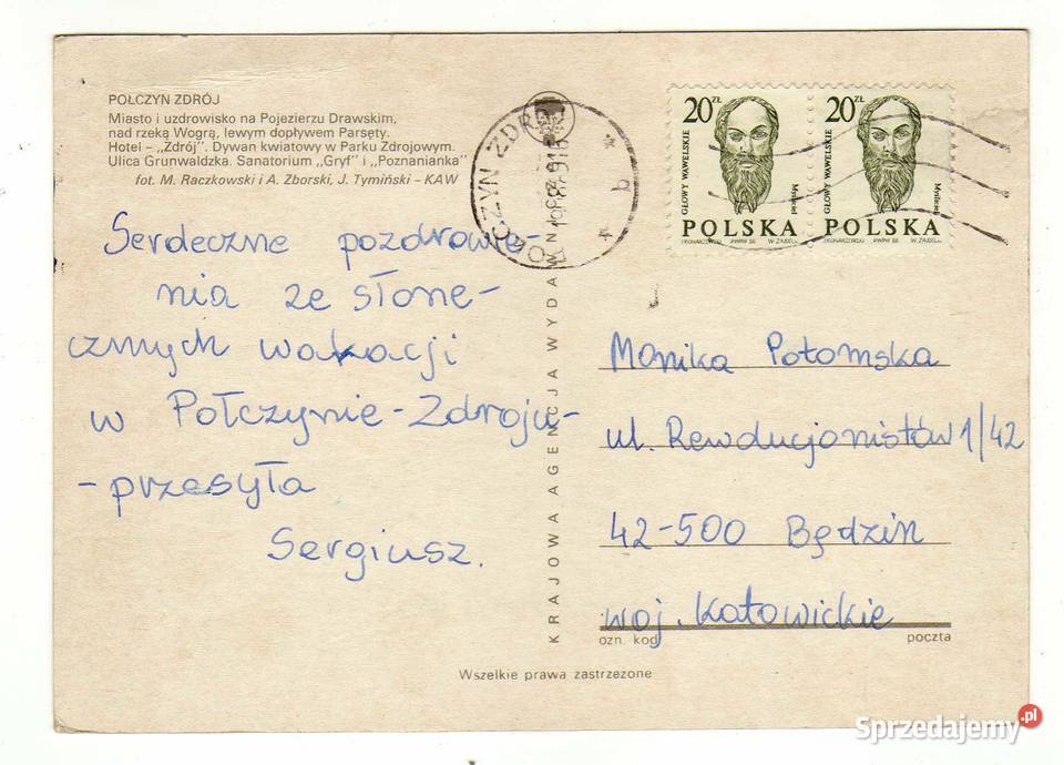 POŁCZYN ZDRÓJ POCZTÓWKA WIELOWIDOKOWA 3 świętokrzyskie