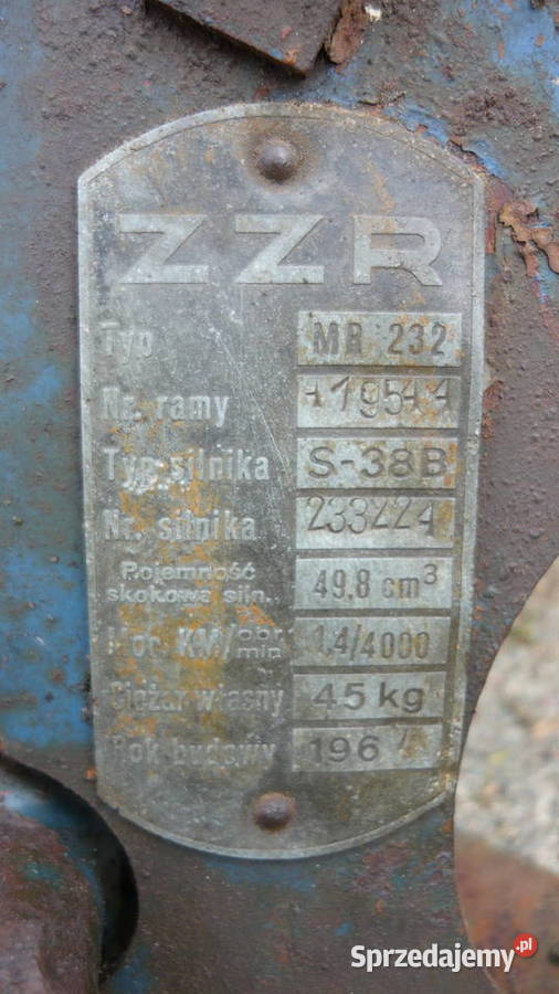 Komar rama części sztywniak 1967r Sokółka