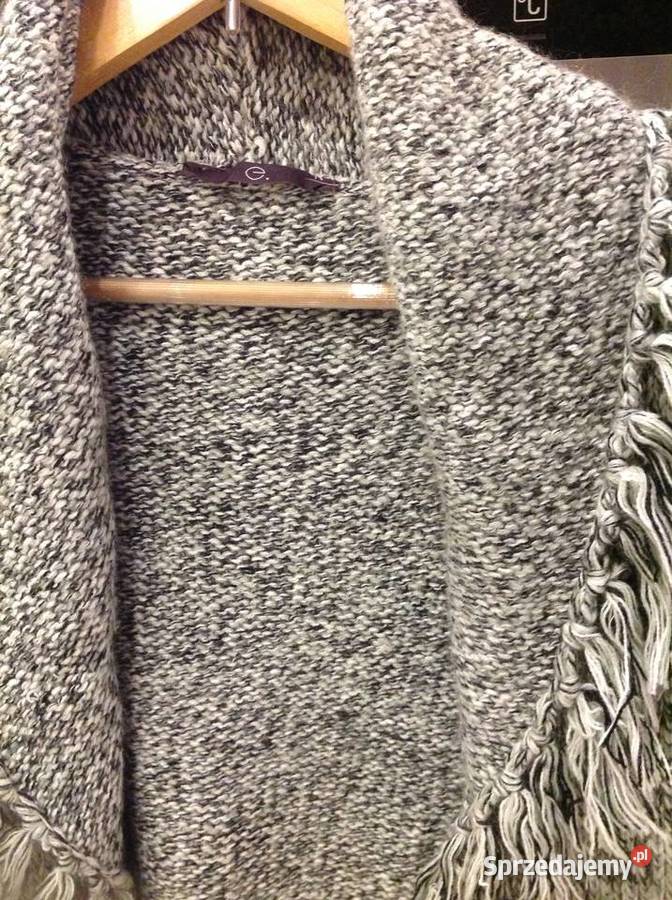 Kardigan Długi Sweter Damski Evans r L Frędzle lubuskie Nowa Sól
