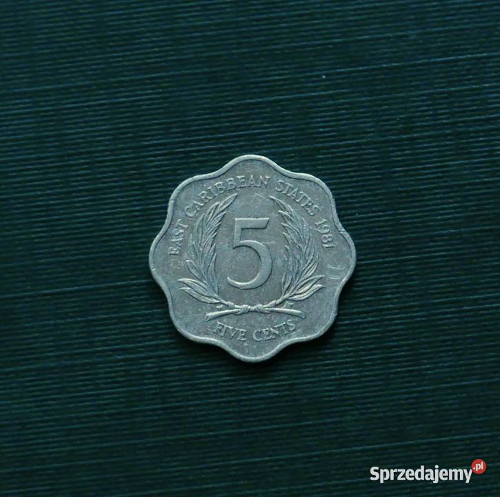 Państwa Wschodniokaraibskie 5 centów 1981r Gliwice sprzedam