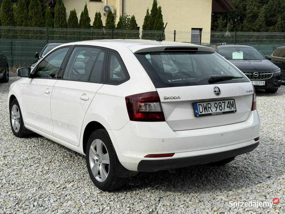 koda RAPID 10TSI 110 2018 Salon Xenon światła przeciwmgielne Wrocław