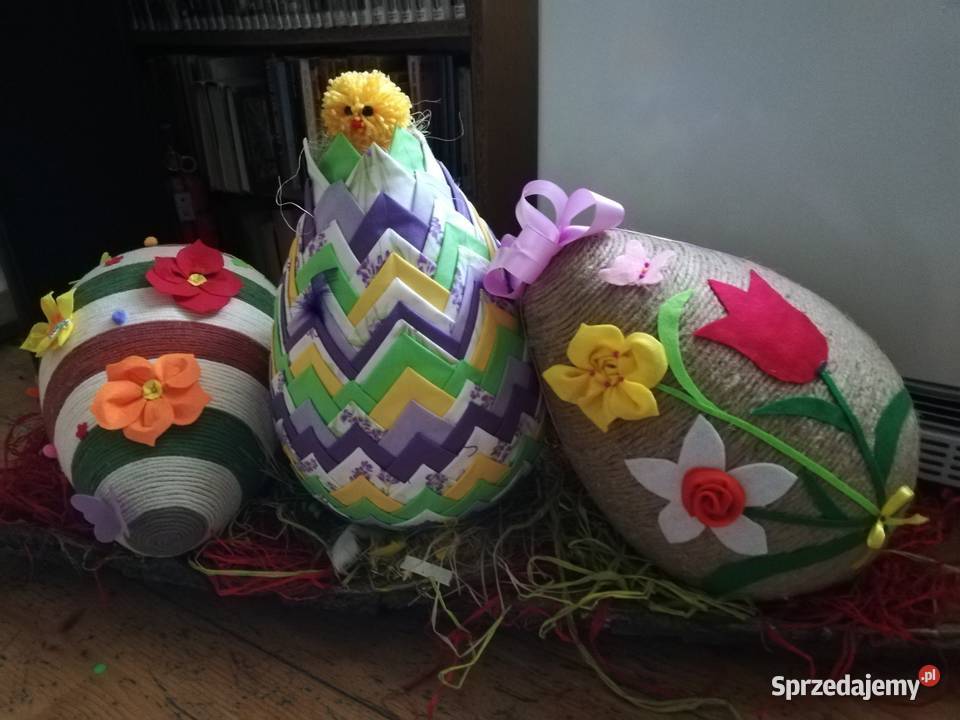 Jajo jutowe 40 pisanka Wielkanoc Kraków