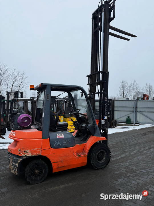 wózek widłowy TOYOTA 7FGF25 LPG 2500 40m przesuw Działoszyn