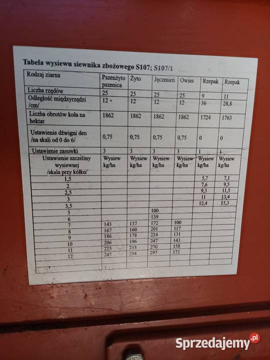 Silnik zbożowy nieuszkodzony Siewniki i sadzarki Kłoczew sprzedam