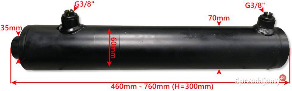 SIŁOWNIK HYDRAULICZNY SMTG 60x35 SKOK 300 2STR Solec Kujawski