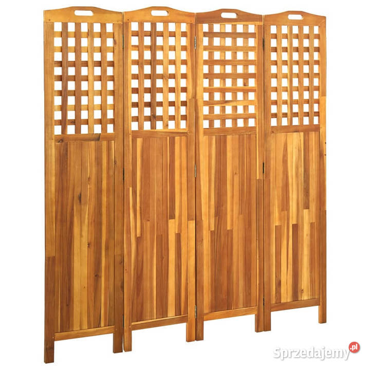 Parawan 4panelowy 161x2x170 lite drewno akacjowe mazowieckie Warszawa