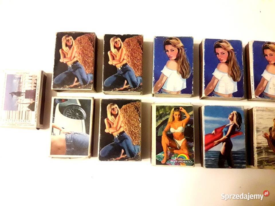 Zapałki pudełka zapałek dziewczyny i koty sprzedam