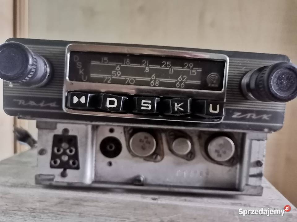Stare Radio samochodowe ZRK Raid z lat 60 tych Kraków