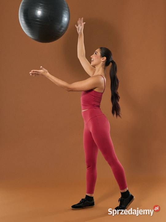 czerwone legginsy gym Sinsay Olkusz