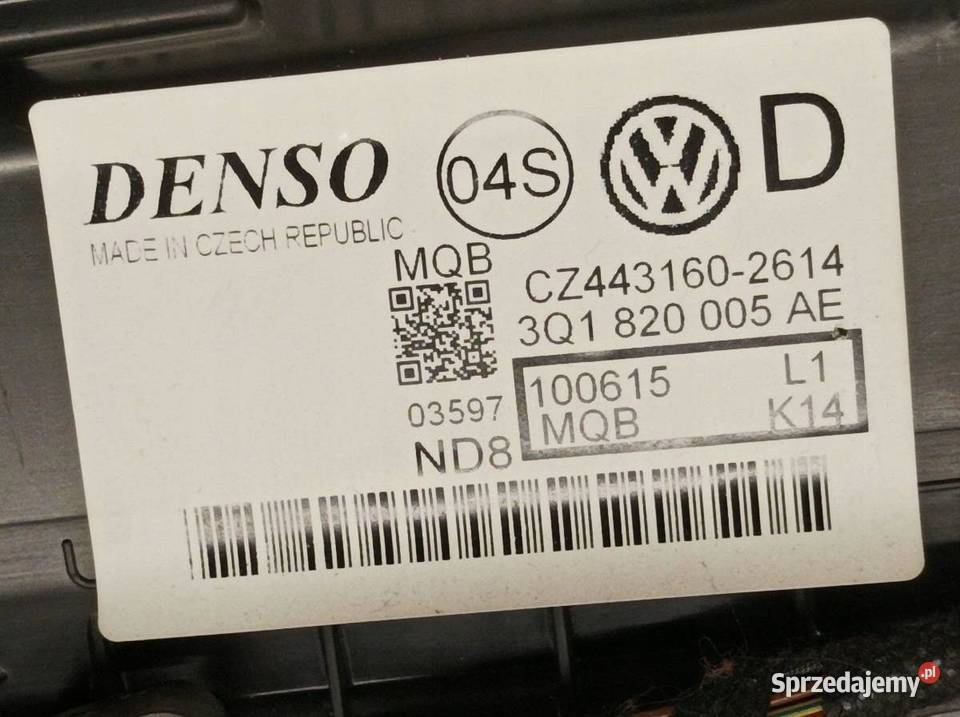 NAGRZEWNICA 3Q1820005AE MercedesBenz CLAklasa II osobowe