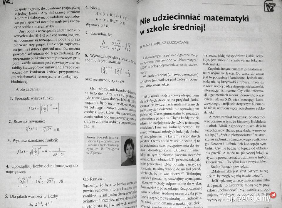 Matematyka Czasopismo nauczycieli 2003 Chełm