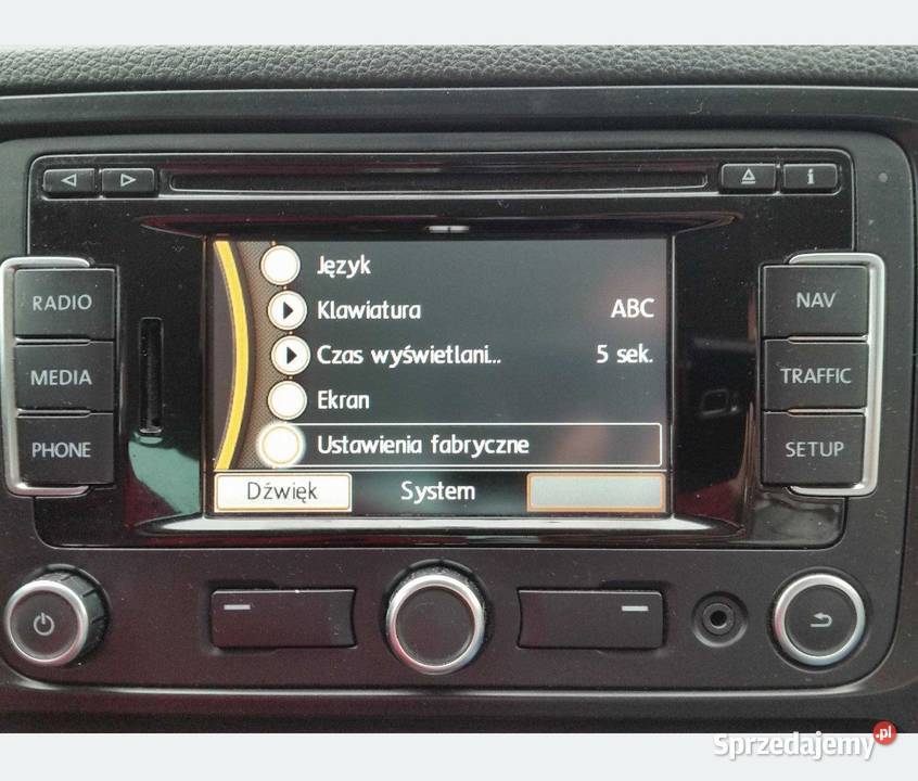Polskie menu polski lektor Mapa VW RNS 310 V12 Aleksandrów Łódzki