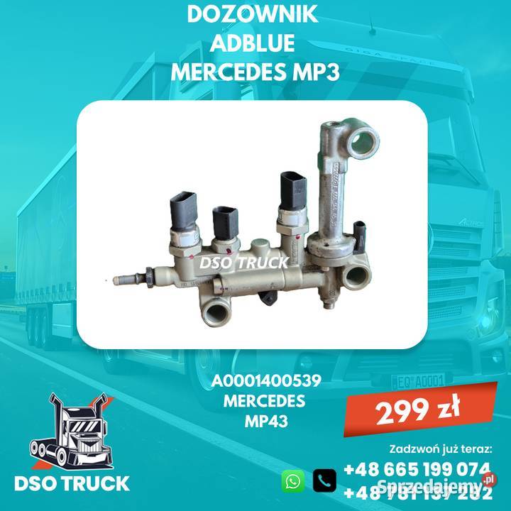 Wtrysk Dozownik A0001400539 AdBlue MERCEDES