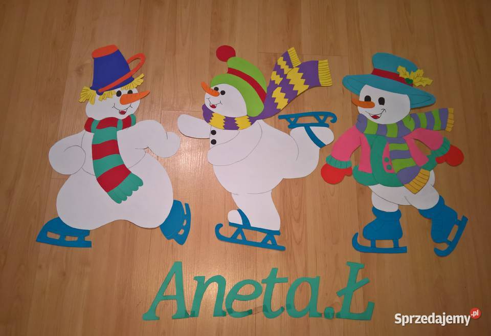 Dekoracje zimowe z brystolu dwustronne mazowieckie Garwolin sprzedam