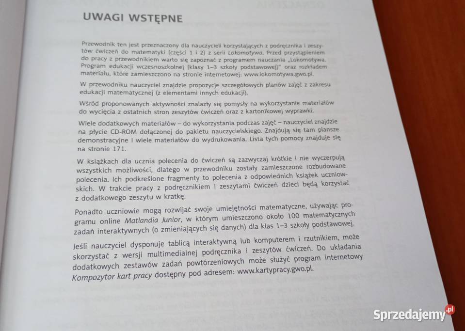 Przewodnik nauczyciela Lokomotywa klasa pierwsza Gdańsk