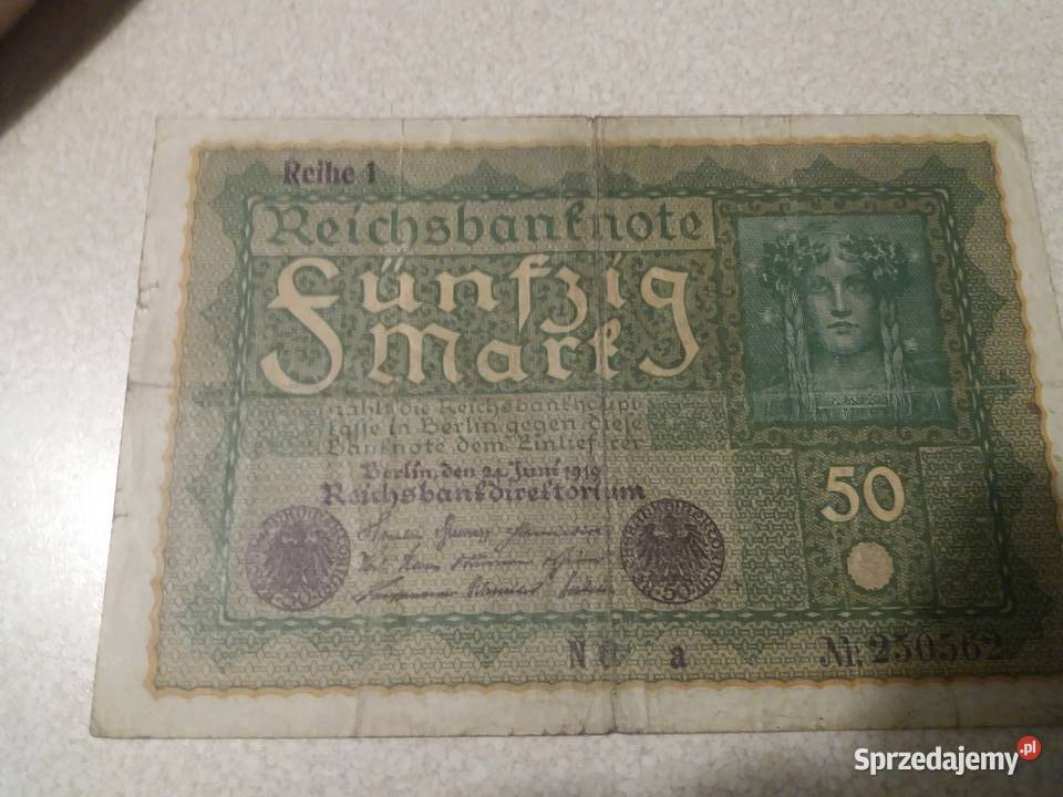 Banknot 50 marek śląskie Będzin