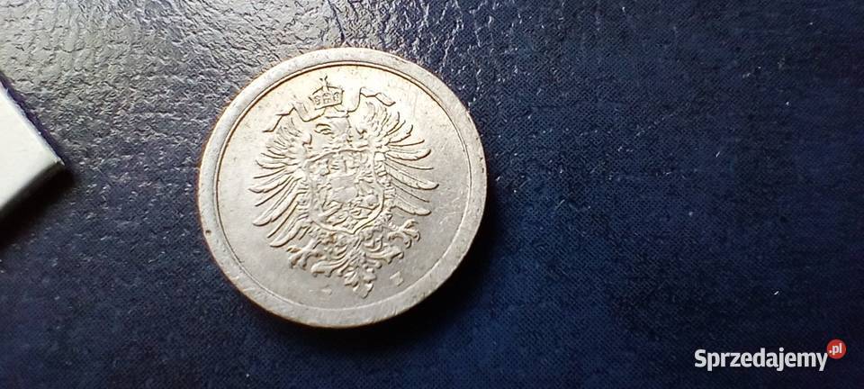Stare monety 1 fenig 1917 E Niemcy Lesko