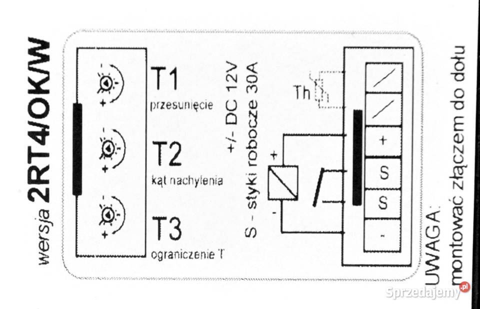 Przekaźnik 2RT4OKW moduł DC 12V 30A Yanmar F