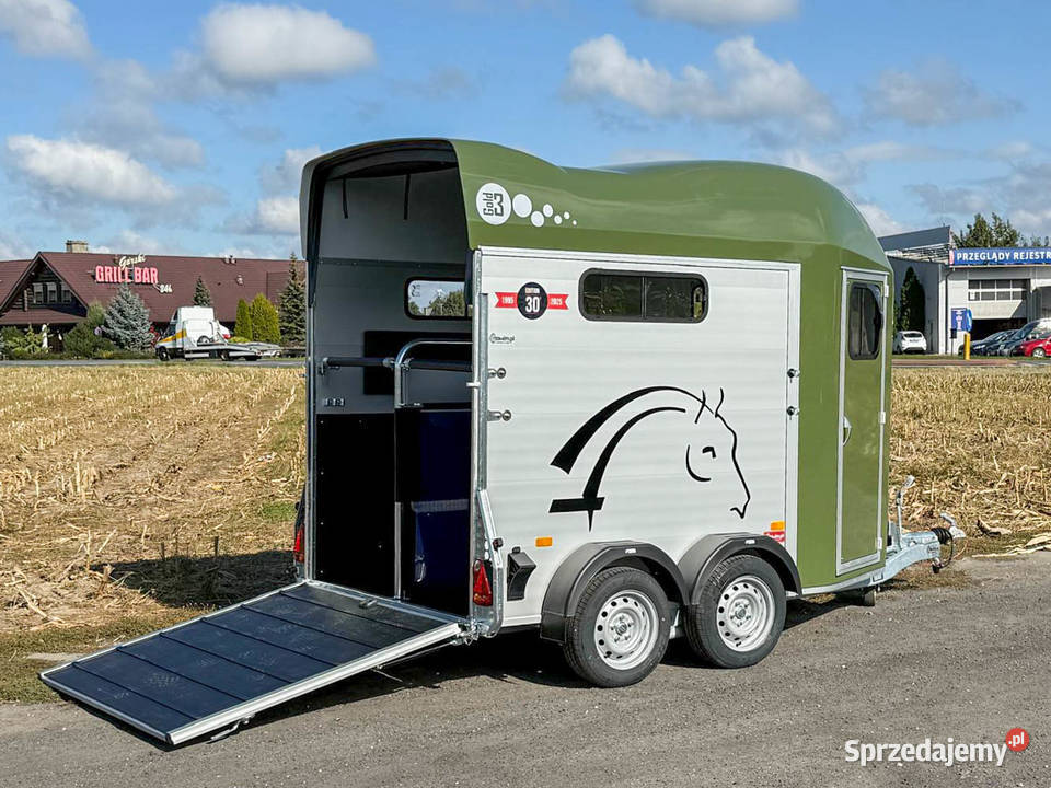 Przyczepa do koni Debon Gold 3 nowa prezent Do przewozu koni Kotlin