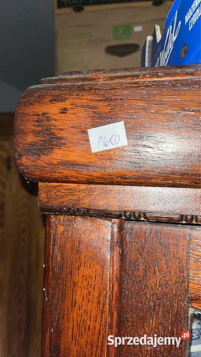 Słupek Szafka dębowa Porcelana i szkło Gdańsk sprzedam