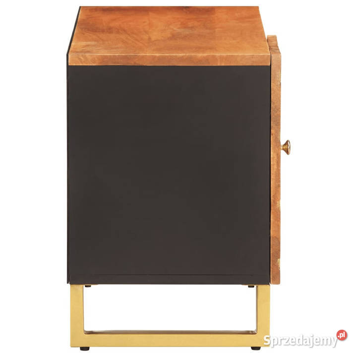 Szafka pod TV brązowoczarna 80x315x46 lite