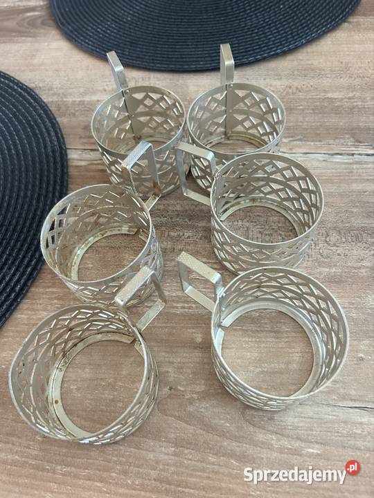 Zestaw koszyczków do szklanek PRL mazowieckie Warszawa sprzedam