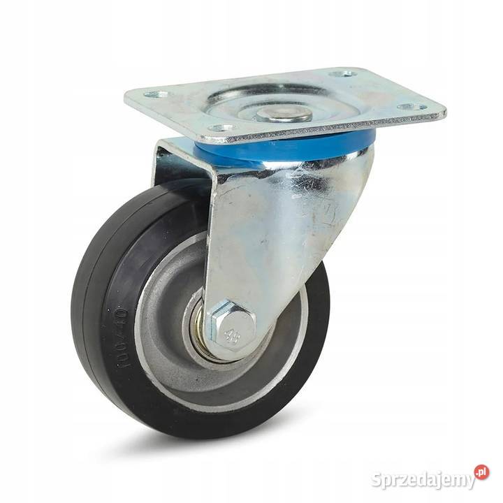Koło Obrotowe z Gumy 100mm 220 Aluminium Kozienice
