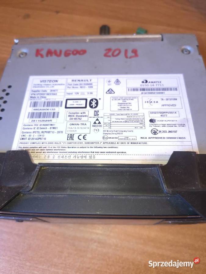 Radio CD MP3 Bluetooth USB Renault Kangoo II osobowe Radom