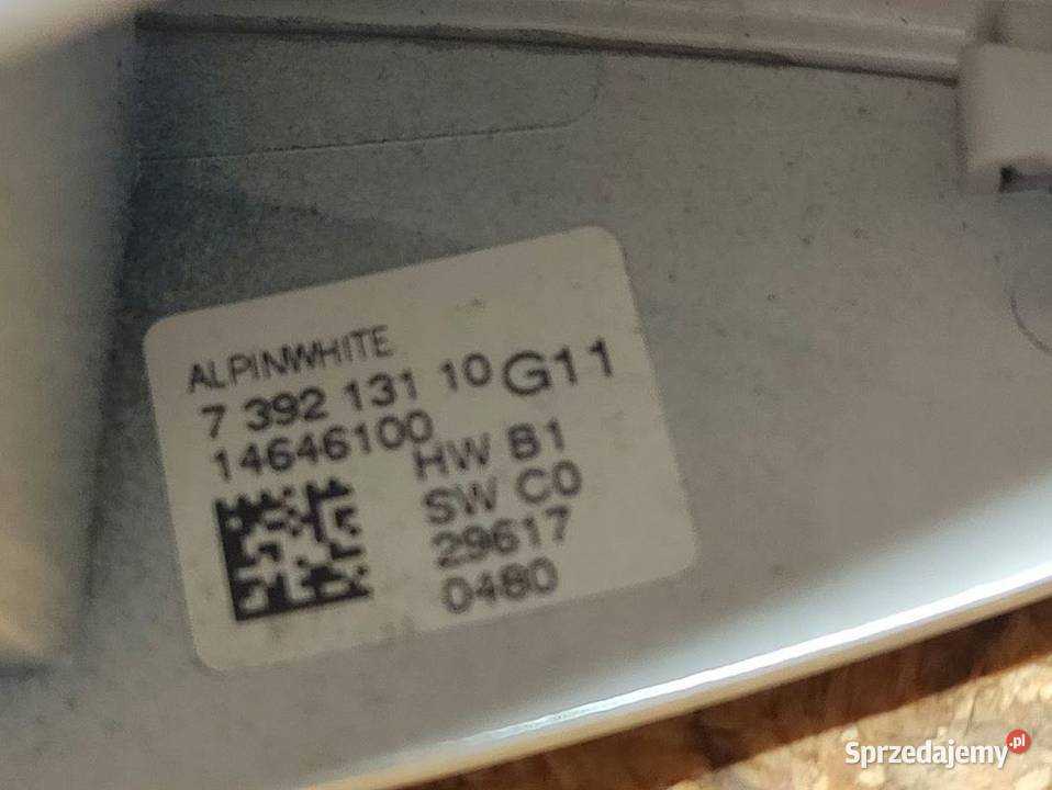 Klamka Drzwi Lewy Tył BMW 7 G11 G12 7392131 wielkopolskie Pleszew