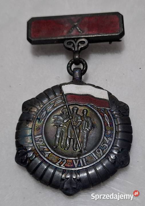 Odznaka medal X lecie 22 VII 1944 1954 Kolekcje śląskie Czeladź