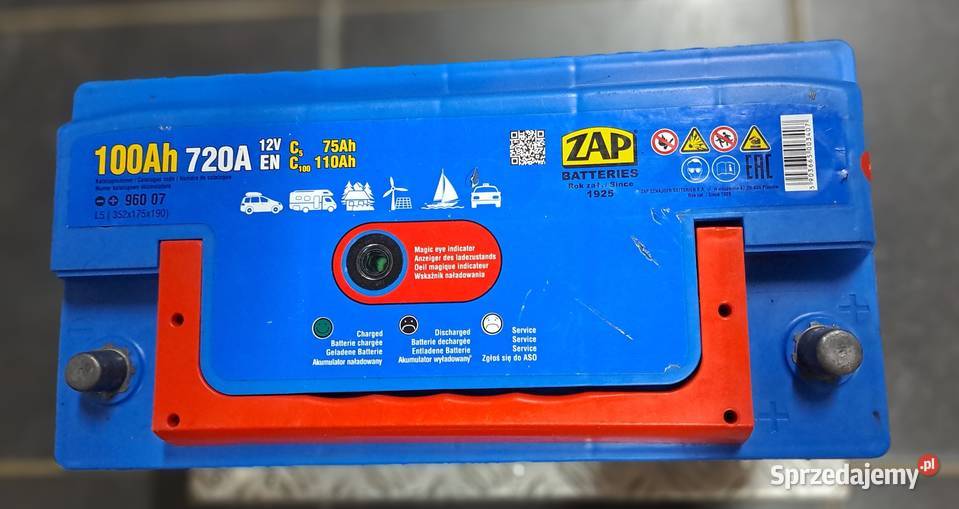 Akumulator ZAP ENERGY PLUS 100Ah MARINE Głowienka