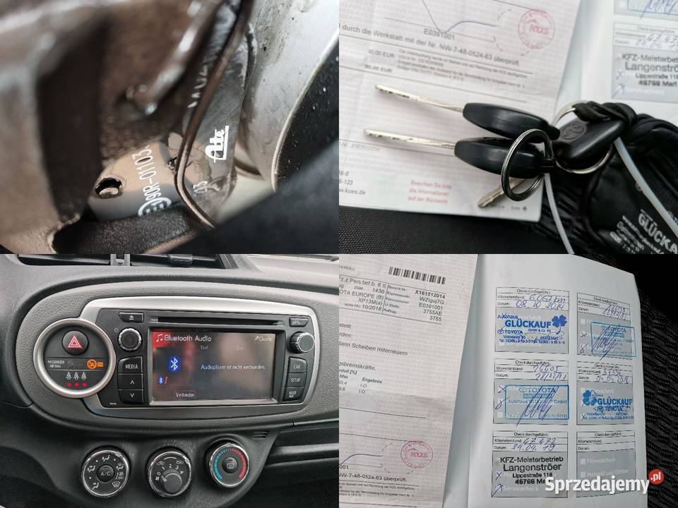 Bezwypadkowa i serwisowana Toyota Yaris bluetooth małopolskie