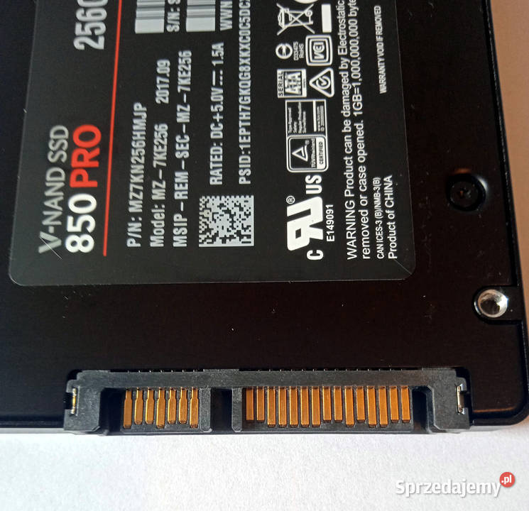 Samsung SSD 850 PRO 256GB 25 SATA III 6 Gbs Poznań sprzedam