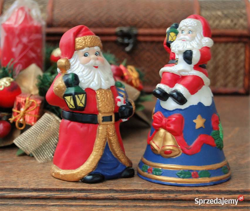 Święty Mikołaj dzwonek malowana figurka Lublin sprzedam