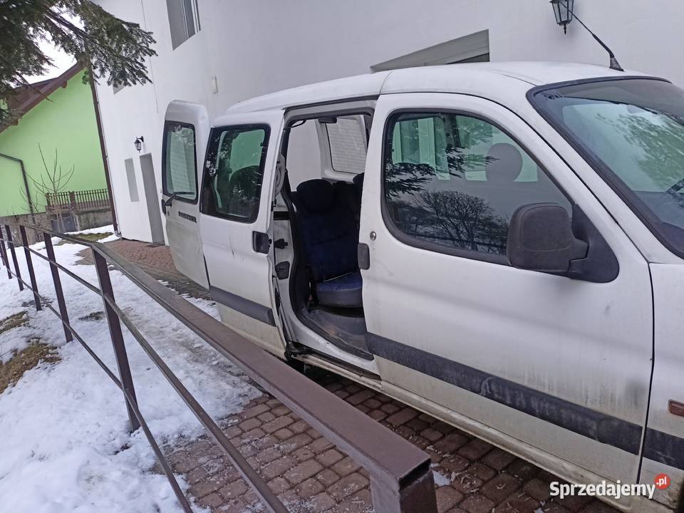 Peugeot Partner2001r 19 D 6 miejsc przewozu manualna małopolskie Chrzanów