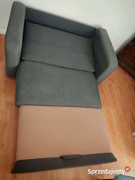 Sofa kanapa rozkładana 2 osobowa ciemny szary Gorzów Wielkopolski