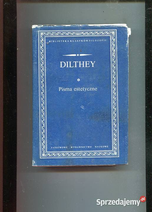Pisma estetyczne Dilthey Szczecin