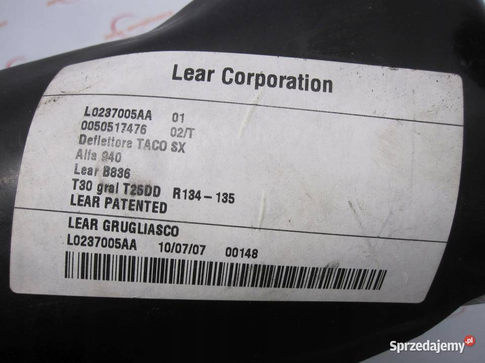 GIULIETTA 10r poduszka powietrzna 0050517476 świętokrzyskie Kielce sprzedam