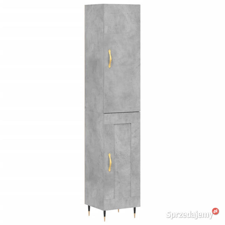 Wysoka szafka szarość betonu 345x34x180 Warszawa sprzedam
