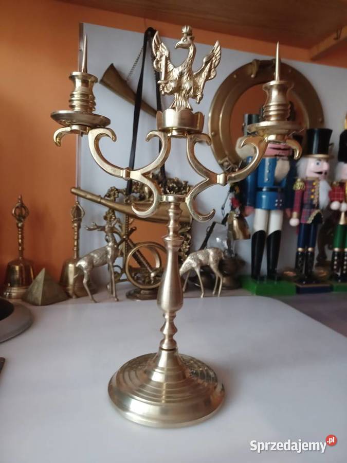 Świecznik Księstwo Warszawskie Mosiądz Poznań
