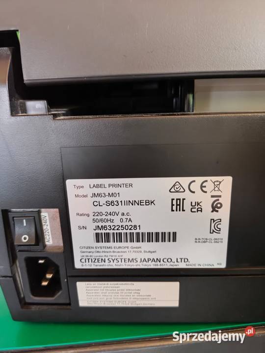 Drukarka etykiet Citizen CLS631 II 300 DPI Olsztyn