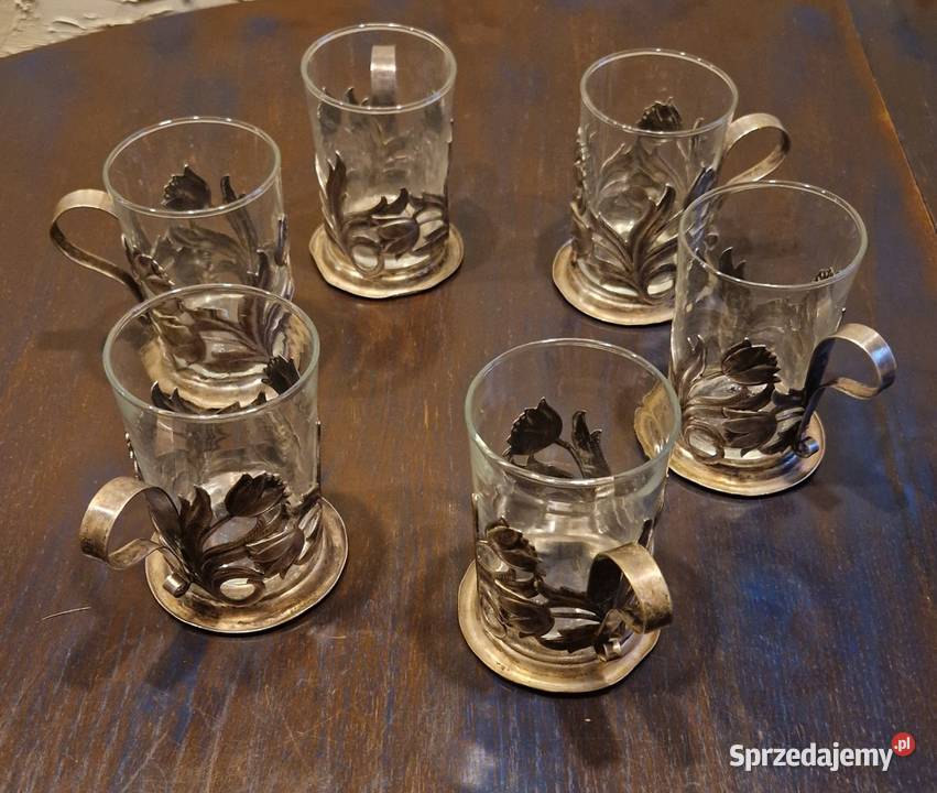 SZKLANKI 4 vintage lata 6070te czsy PRLu nowe lubelskie Lublin