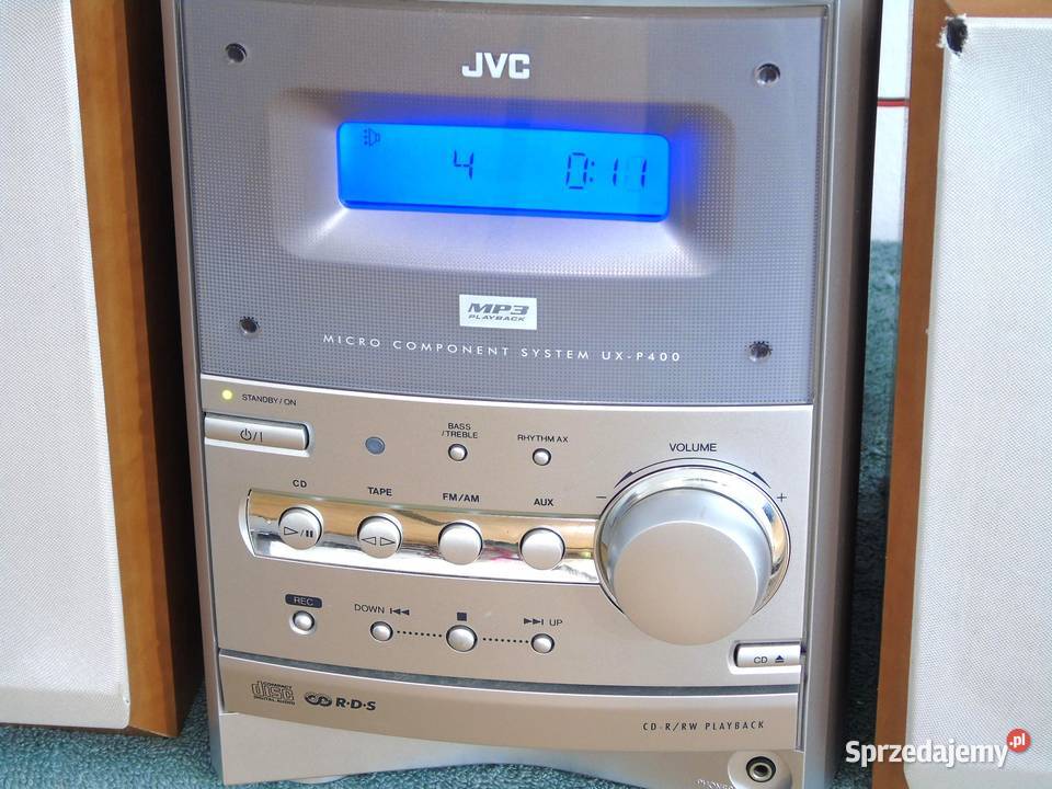 Japońska wieża audio JVC UXP400 pilot kolumny