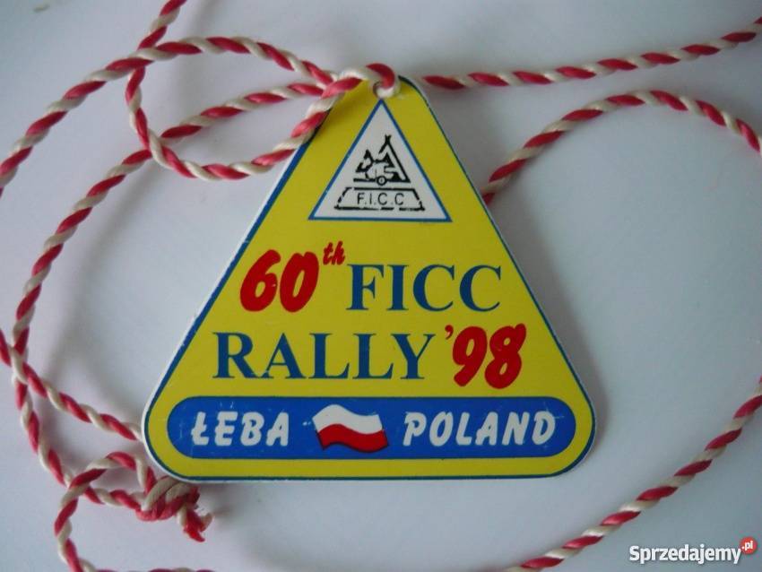 WISIOREK 60th FICC RALLY 1998 ŁEBA POLAND Uniseks pomorskie Lębork