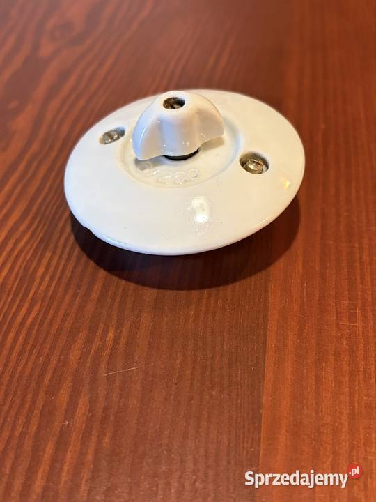 Stary przedwojenny porcelanowy przełącznik Antyki Chudów