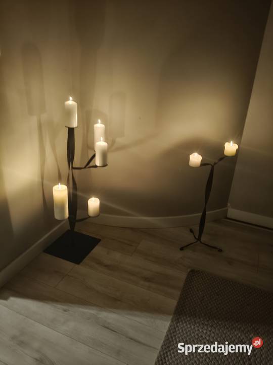 Świeczniki ręcznie robione UNIKAT Trzebunia