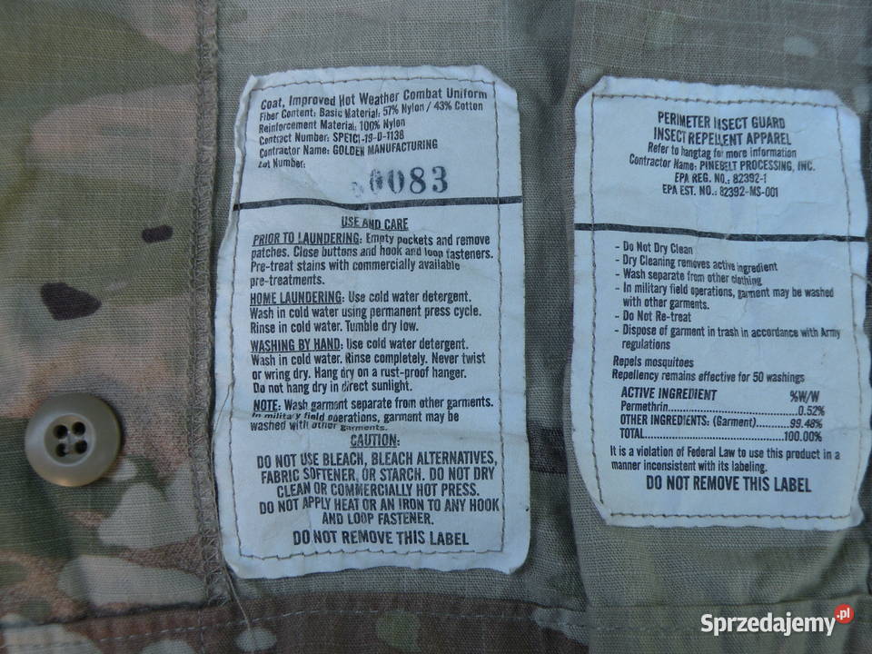 Bluza IHWCU multicam OCP large regular guziki Wrocław