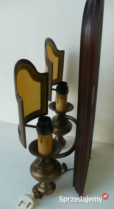 Kinkiet mosiężny dwuramienny Białystok